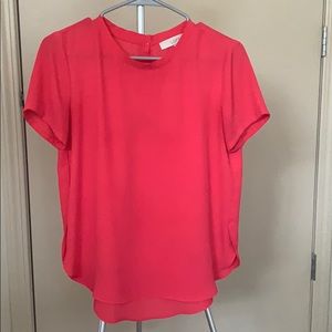 Pink Anne Taylor LOFT flowy dress top